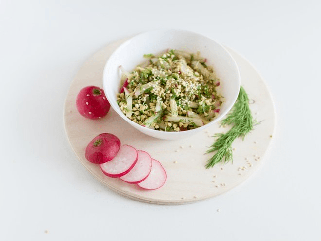 Trigo sarraceno com vegetais